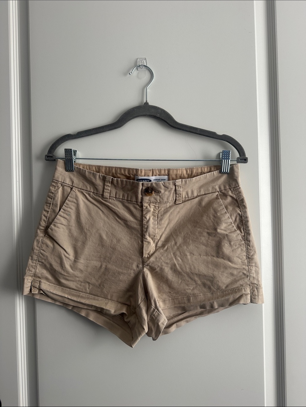 Old Navy Beige Cotton Chino Bermuda Shorts